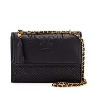 Tory Burch Fleming Leather Flap Shoulder Bag 54285